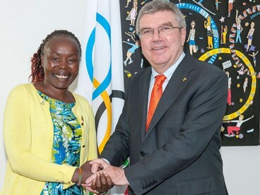 A NOB elnöke eligazítást tartott a menekültek olimpiai csapata vezetőinek
