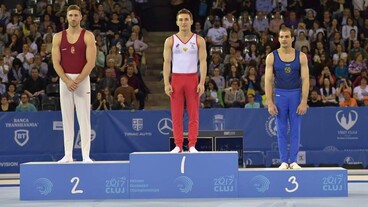 Berki Krisztián az Eb-n lólengésben ezüst-, Dévai Boglárka ugrásban bronzérmes