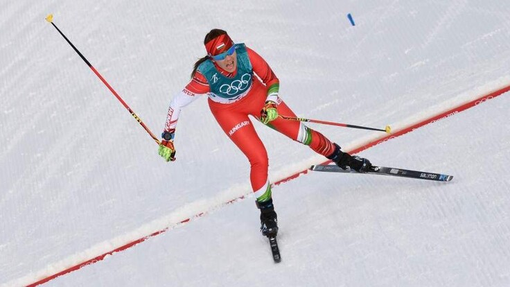 Szőcs Emőke 77. a 10 km-es szabadstílusú sífutó számban