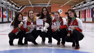 Magyar curling vegyescsapat a 2019-es téli EYOF mezőnyében