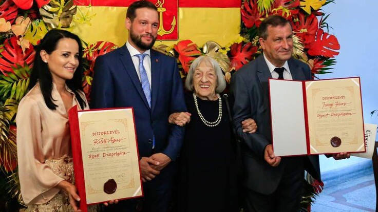 Újpest díszpolgára lett a világ legidősebb olimpiai bajnoka, Keleti Ágnes