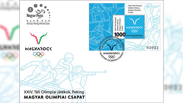 Magyar emlékbélyeg a pekingi téli olimpia tiszteletére