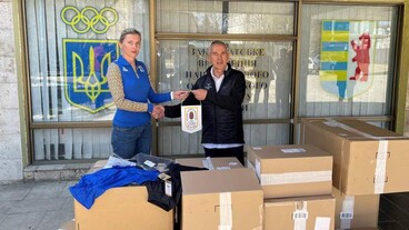 Megérkeztek az első adományok az Ukrán Olimpiai Bizottsághoz