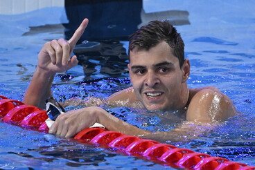 Vizes vb - Úszás - Németh Nándor bronzérmes 100 méter gyor