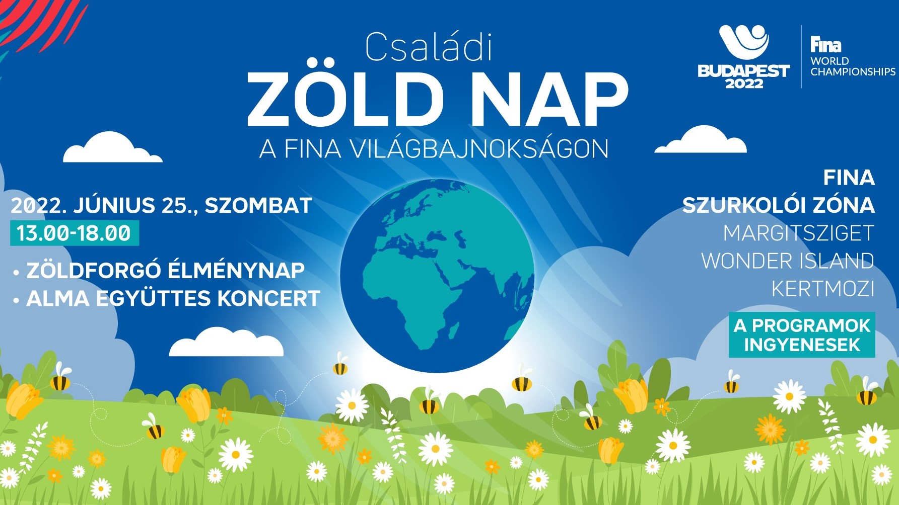 Családi Zöld Nap a 19. FINA világbajnokságon