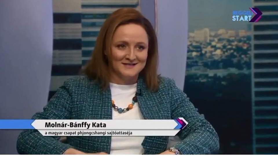 Molnár-Bánffy Kata sajtóattasé a phjongcshangi várakozásokról nyilatkozott a DIGI Sporton