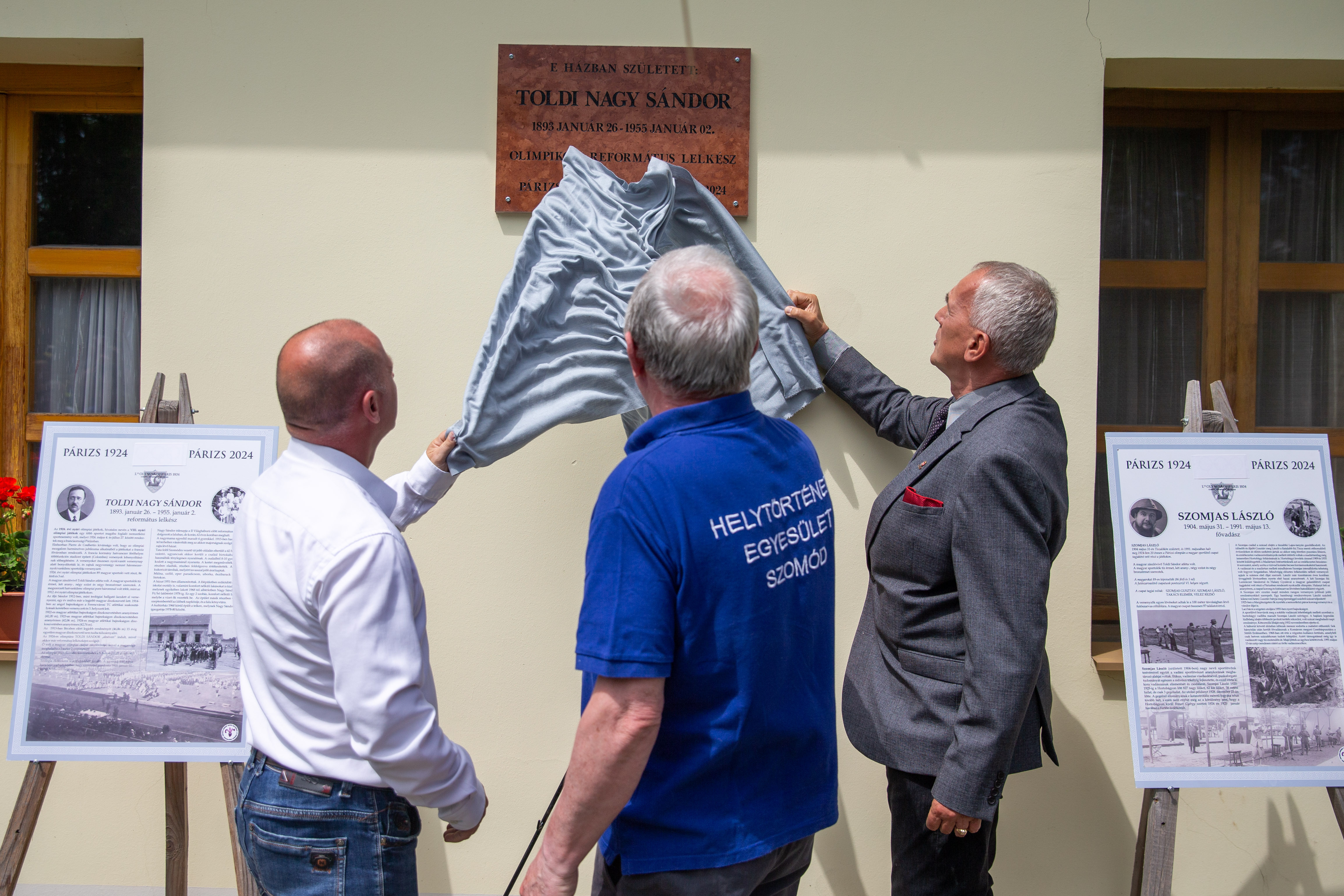Szomódi olimpikonok emléktábla avatója 7