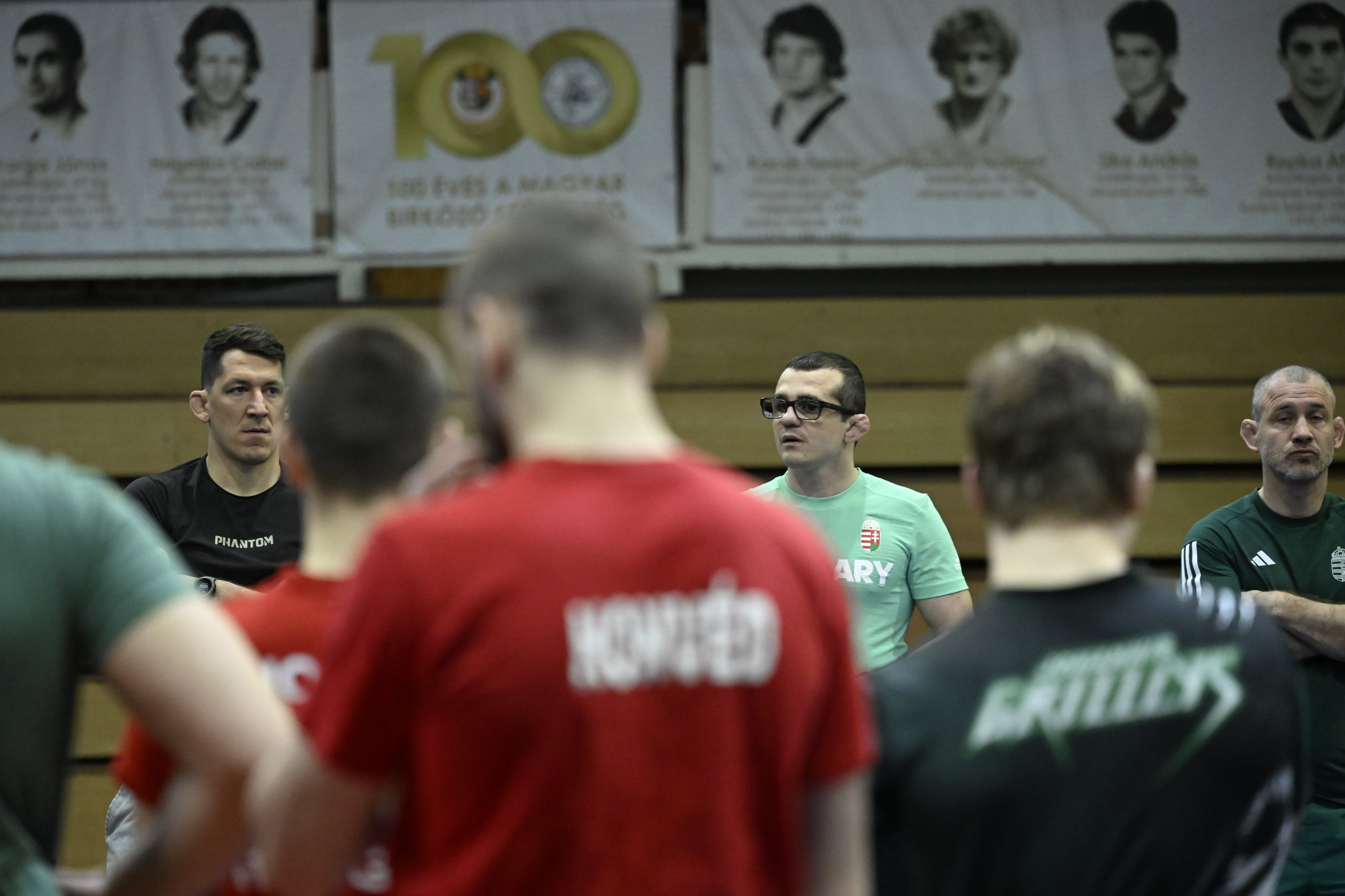 Olimpiai kvalifikációs birkózóverseny  Edzés a Körcsarn