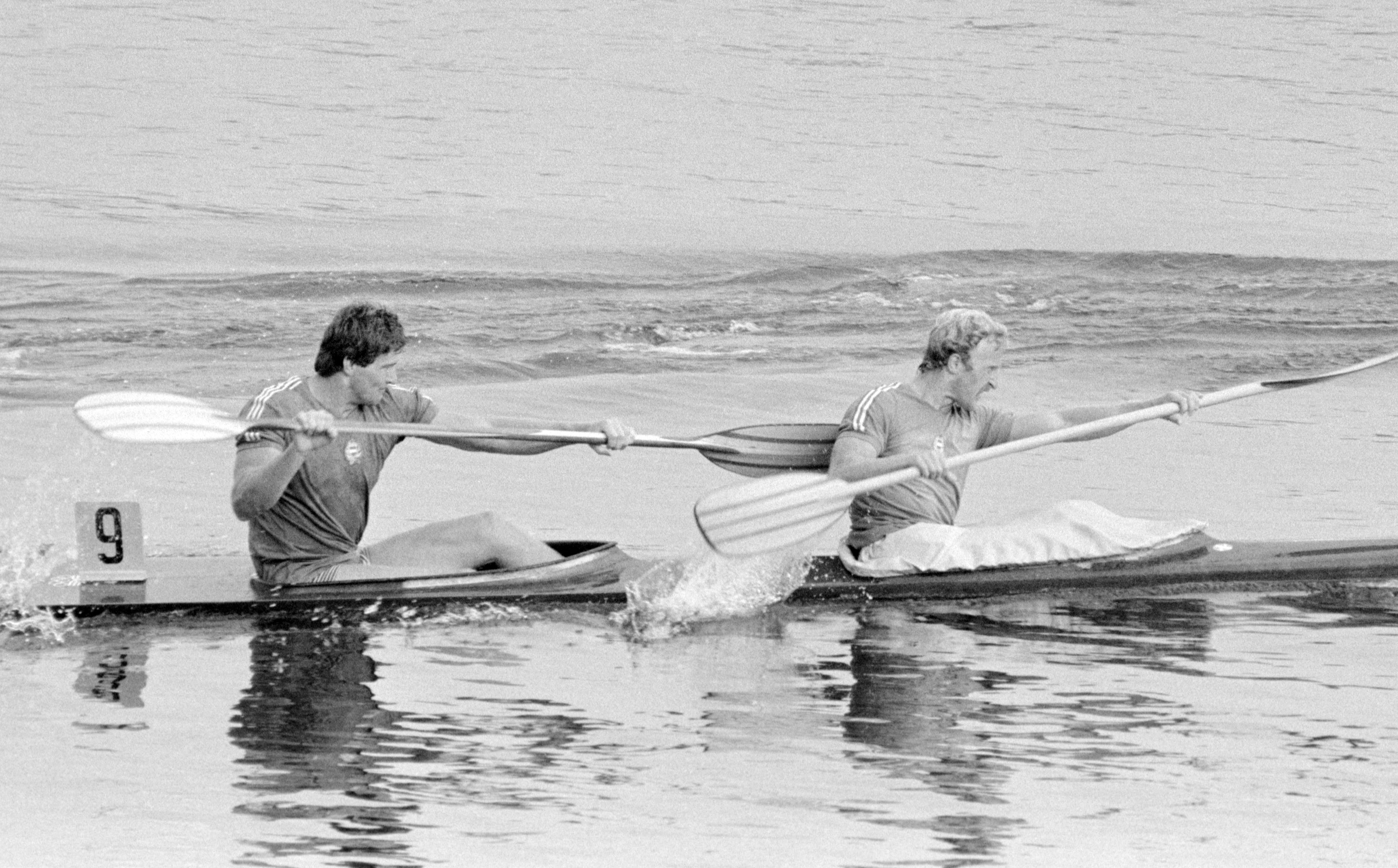 Sport - Moszkvai olimpia - K-2-esek versenye - Szabó-Joós pár