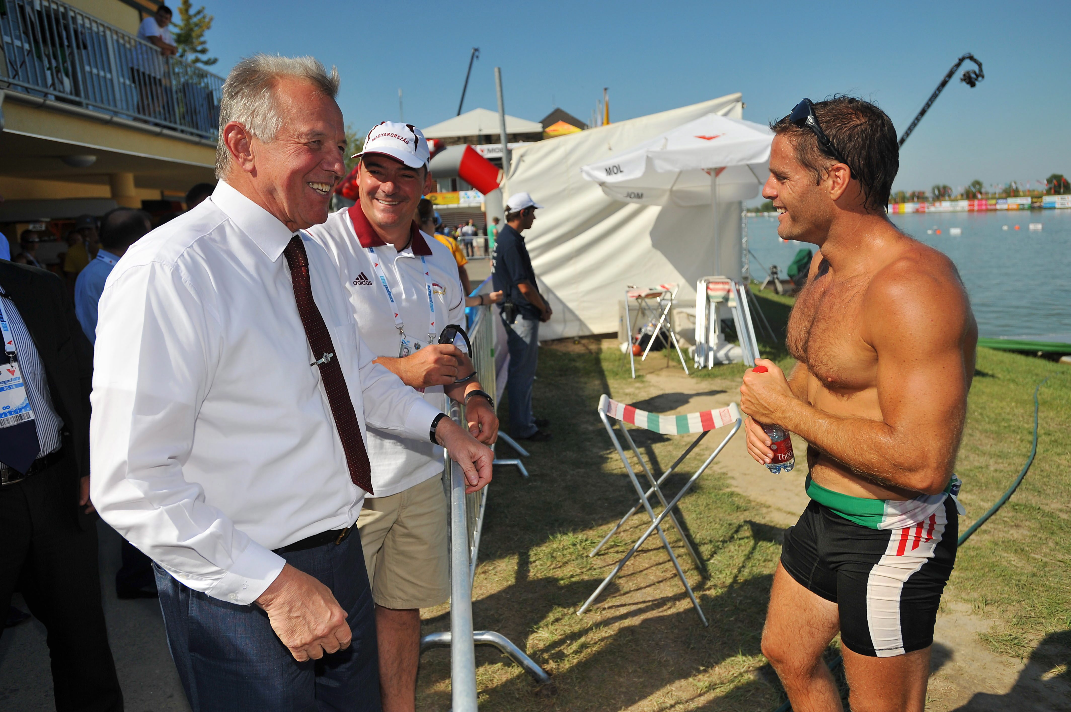 Államfõ - Schmitt Pál a kajak-kenu világbajnokságon