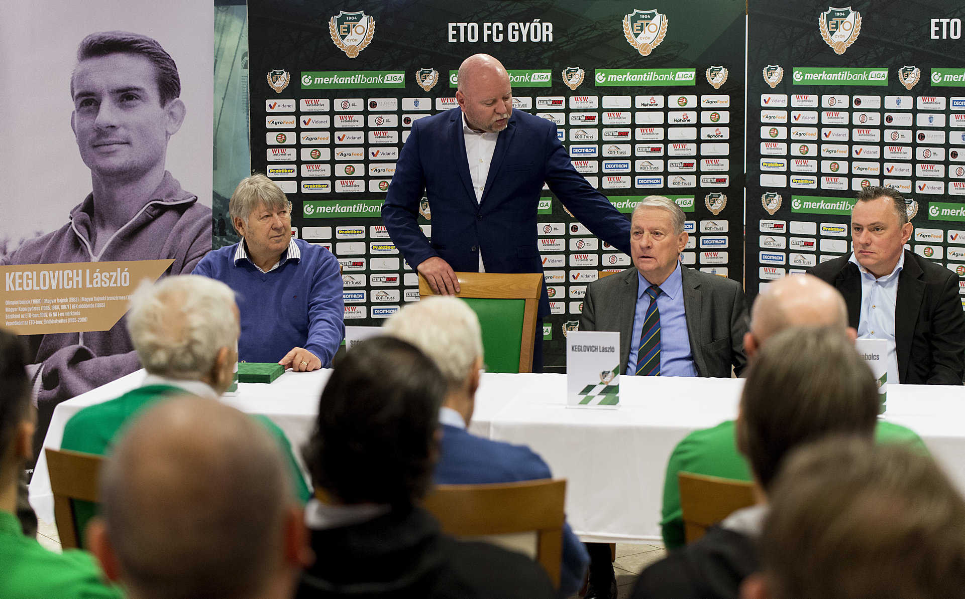 Keglovich László olimpiai bajnok labdarúgót köszöntötték