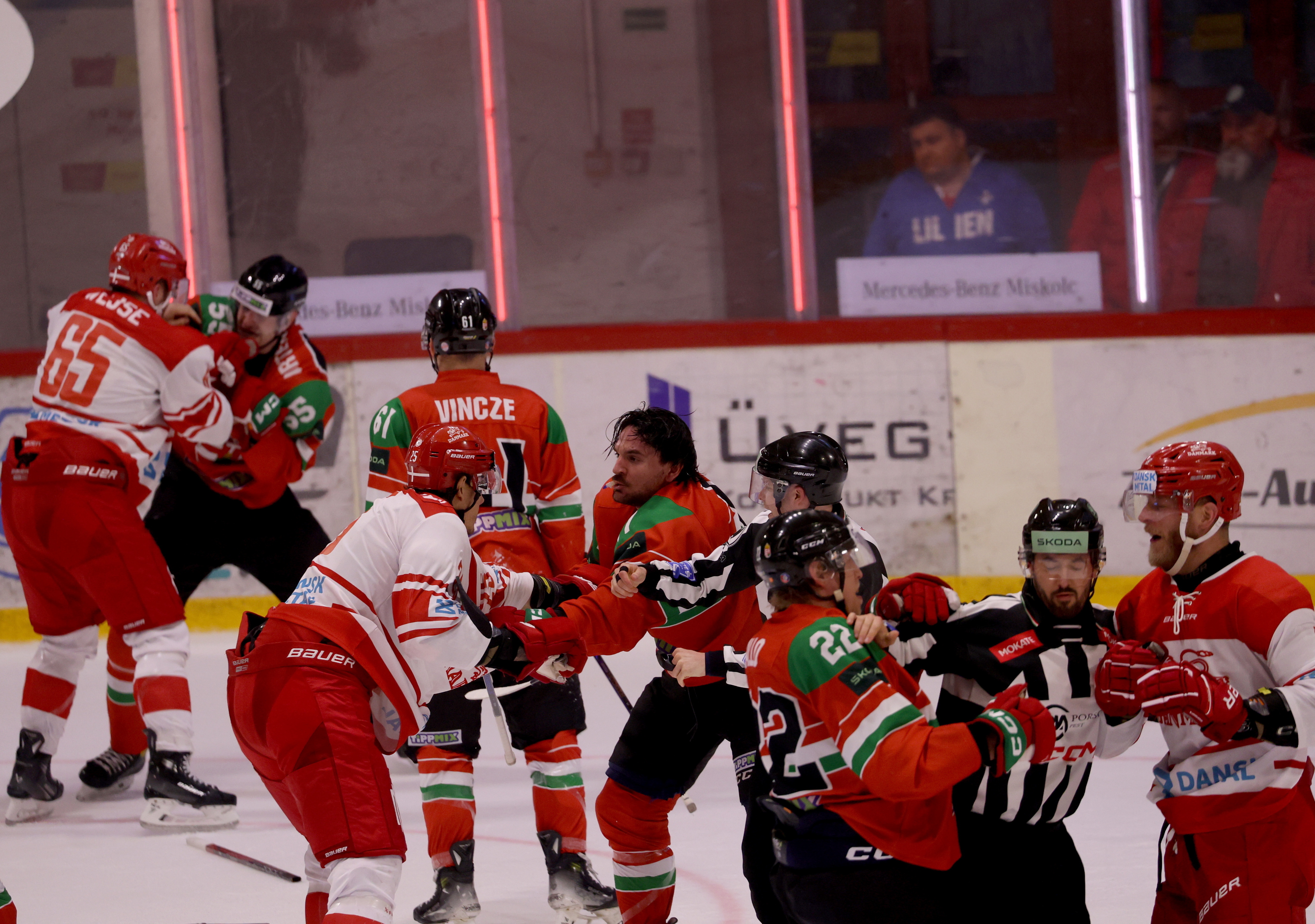 Jégkorong - Magyarország-Dánia