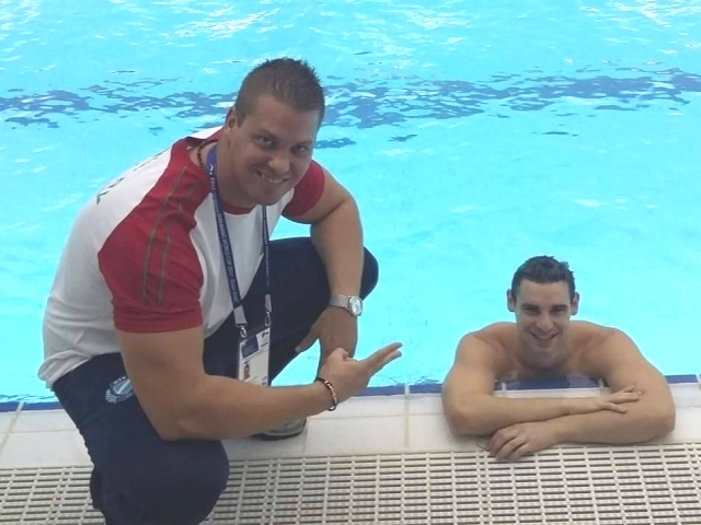 Kis Gergő a 18. olimpiai A szintes magyar úszó 
