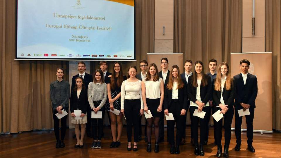 Fogadalmat tett a téli EYOF-csapat - 17 magyar fiatal utazik Szarajevóba